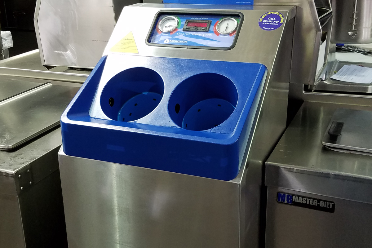 Close Up of the CleanTech® 2000S Handwashing Station for Kitchens and Industrial Food Environments